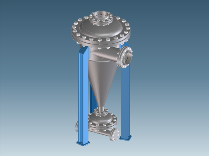 WMT_Hydrocyclone_inspectable_with_backwash_DN-200_01_isometric_xy-z